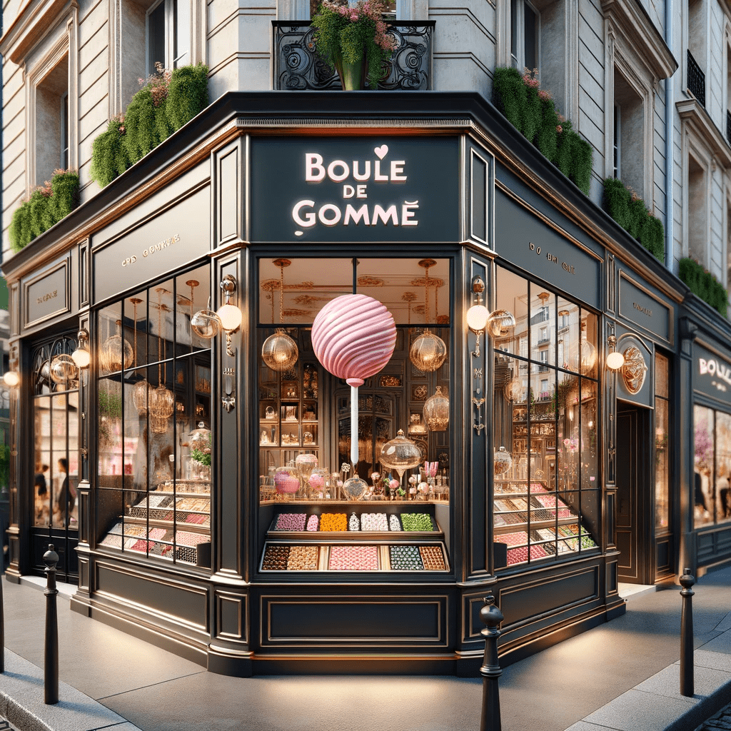 Façade du magasin Boule de gomme de Montmartre