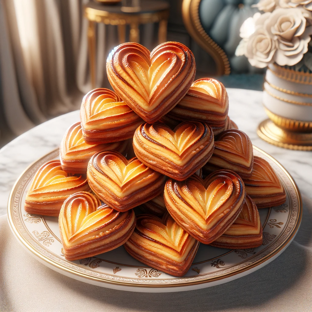 Biscuit Palmier, l'un des délices de la nouvelle gamme de biscuits.